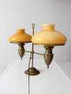 antique brass student lamp