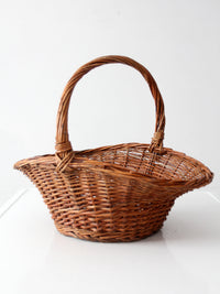 vintage wicker gathering basket