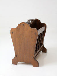 mid-century Colonial Revival magazine rack
