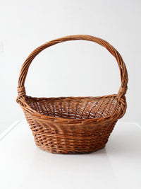 vintage wicker gathering basket