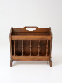 mid-century Colonial Revival magazine rack