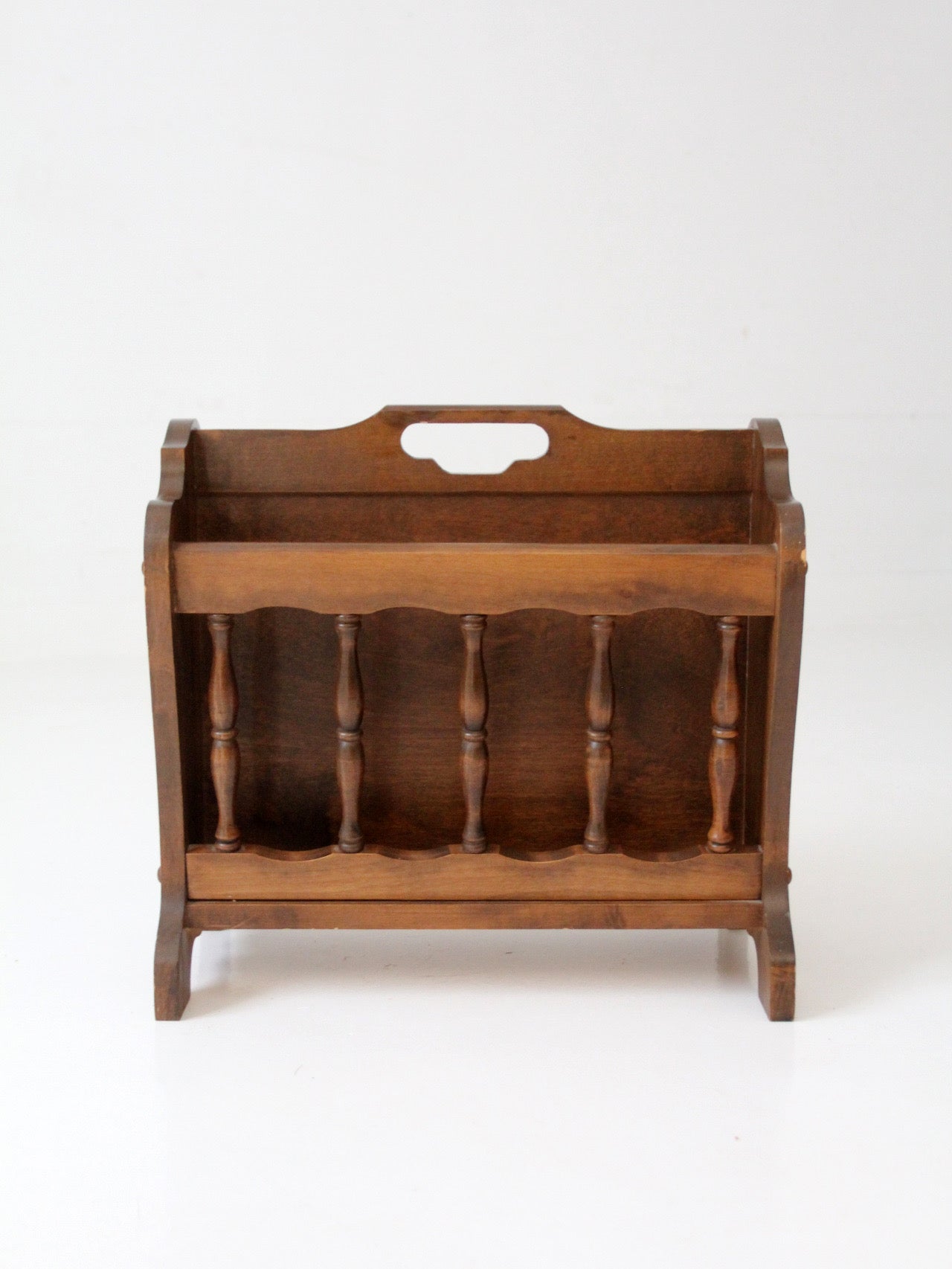 mid-century Colonial Revival magazine rack