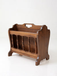 mid-century Colonial Revival magazine rack