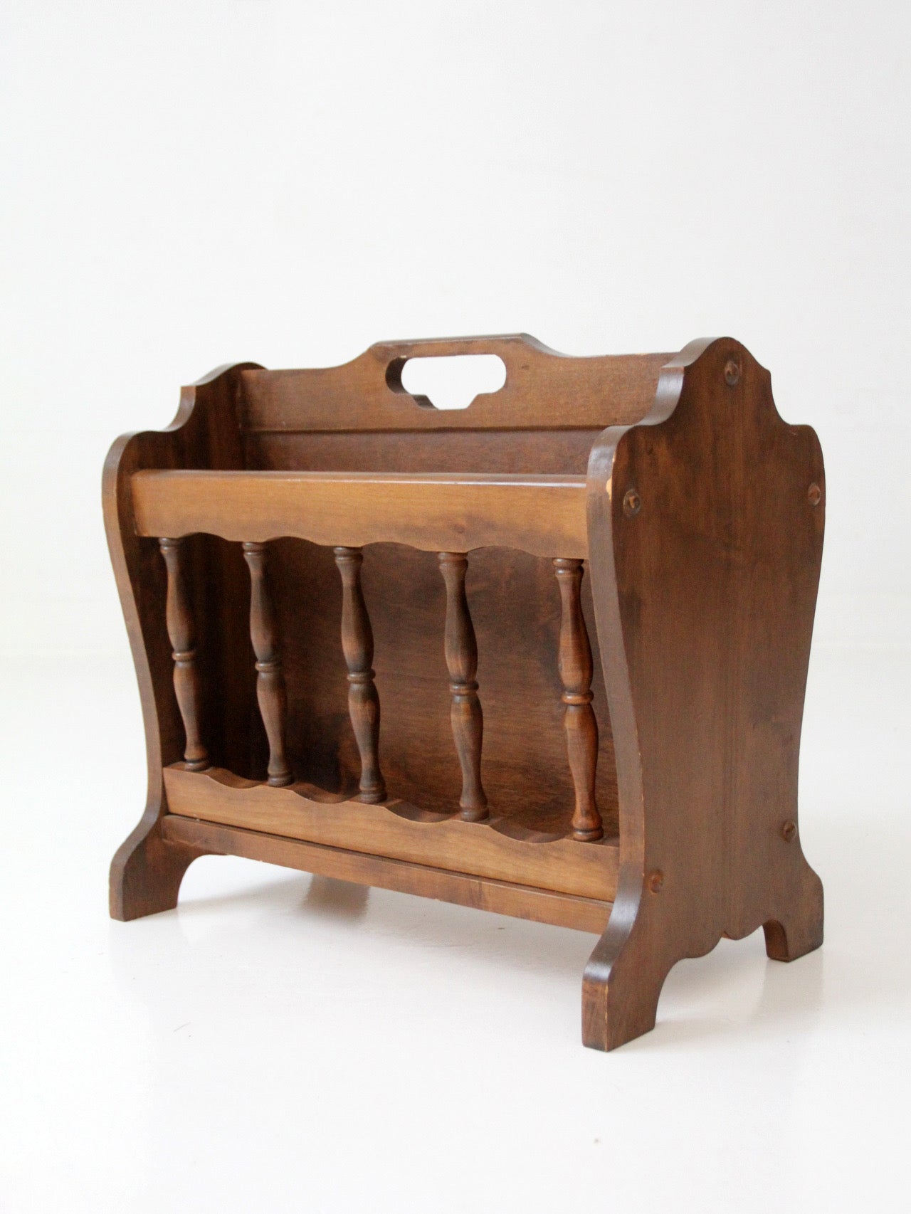 mid-century Colonial Revival magazine rack