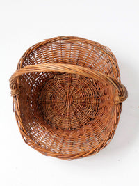 vintage wicker gathering basket