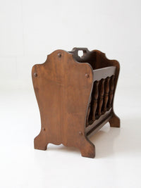 mid-century Colonial Revival magazine rack