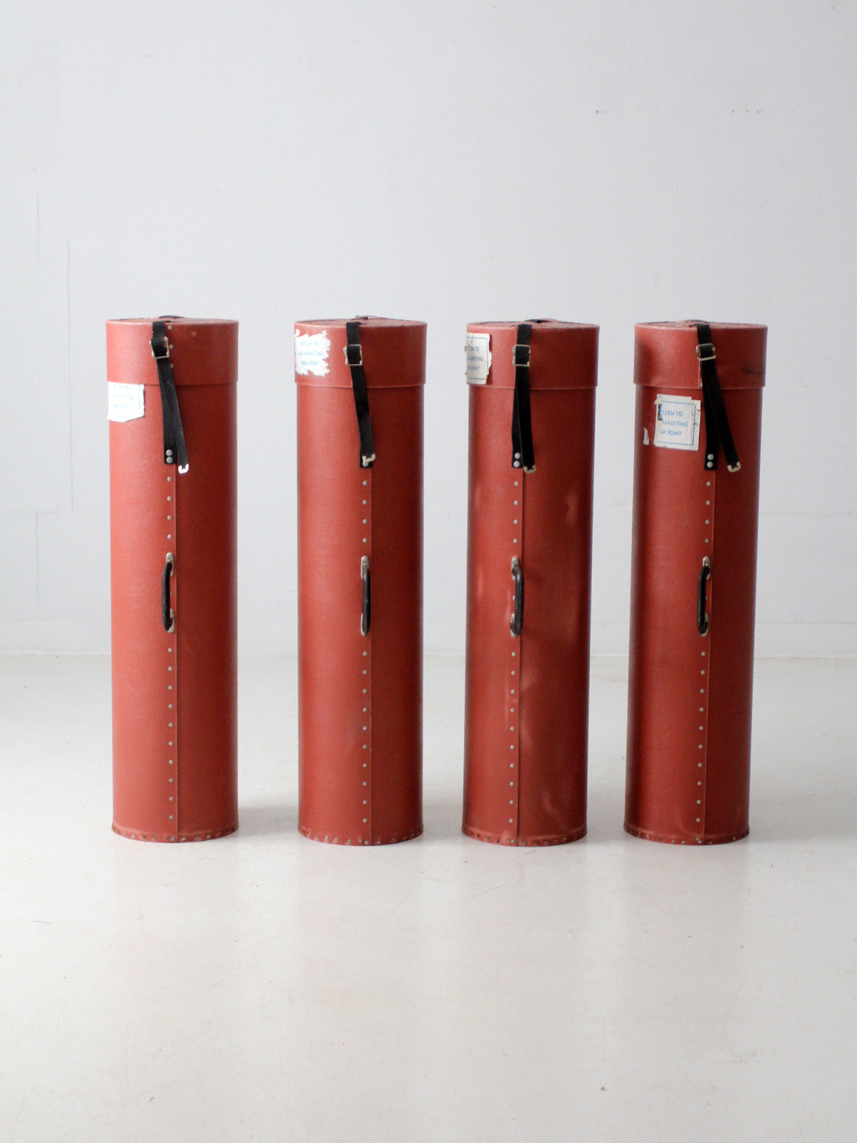 vintage industrial transport cases set of 4