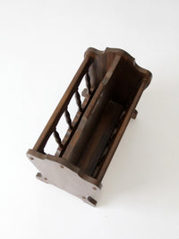 mid-century Colonial Revival magazine rack