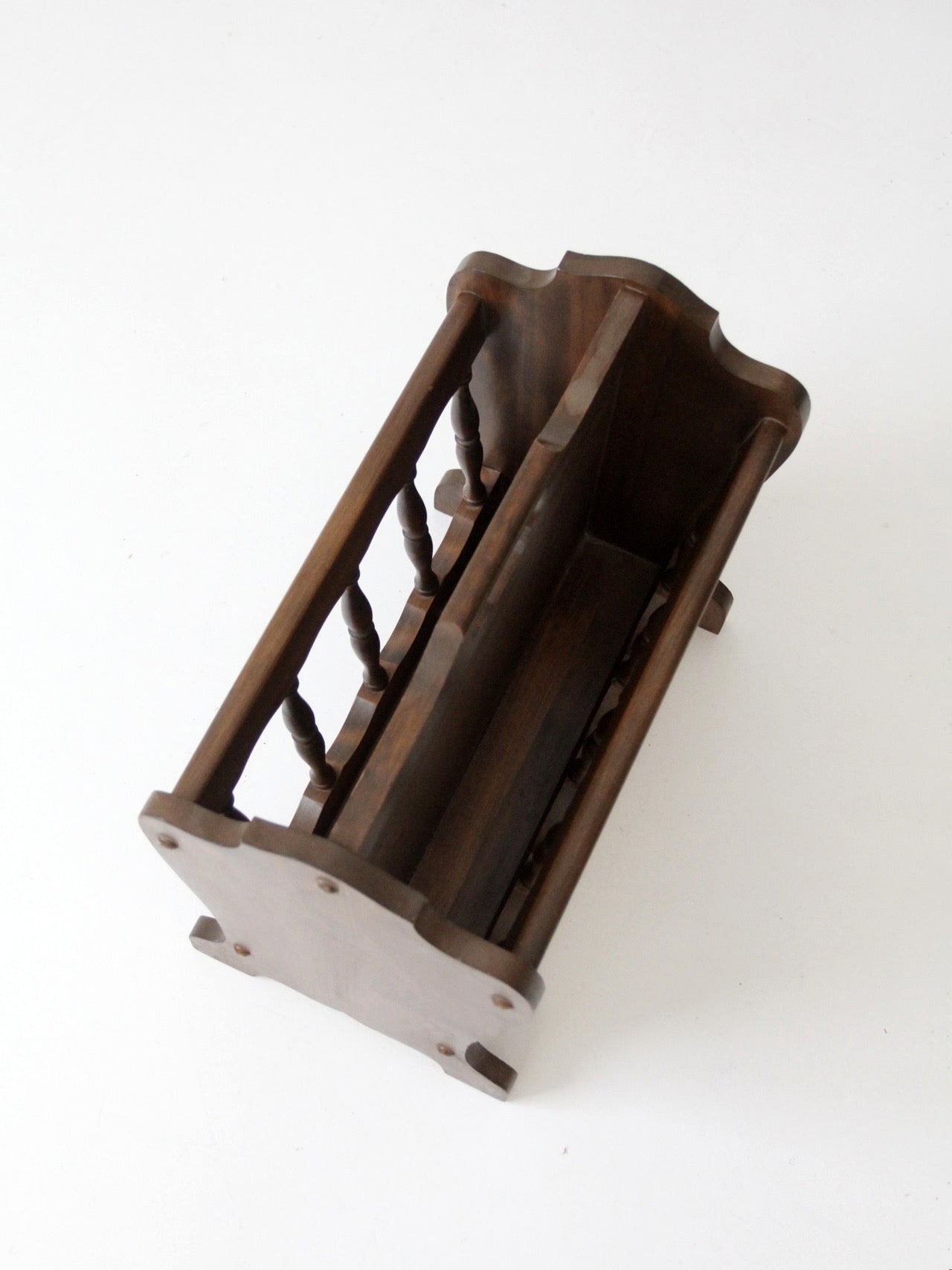 mid-century Colonial Revival magazine rack