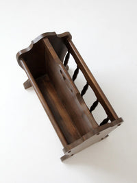 mid-century Colonial Revival magazine rack