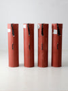 vintage industrial transport cases set of 4