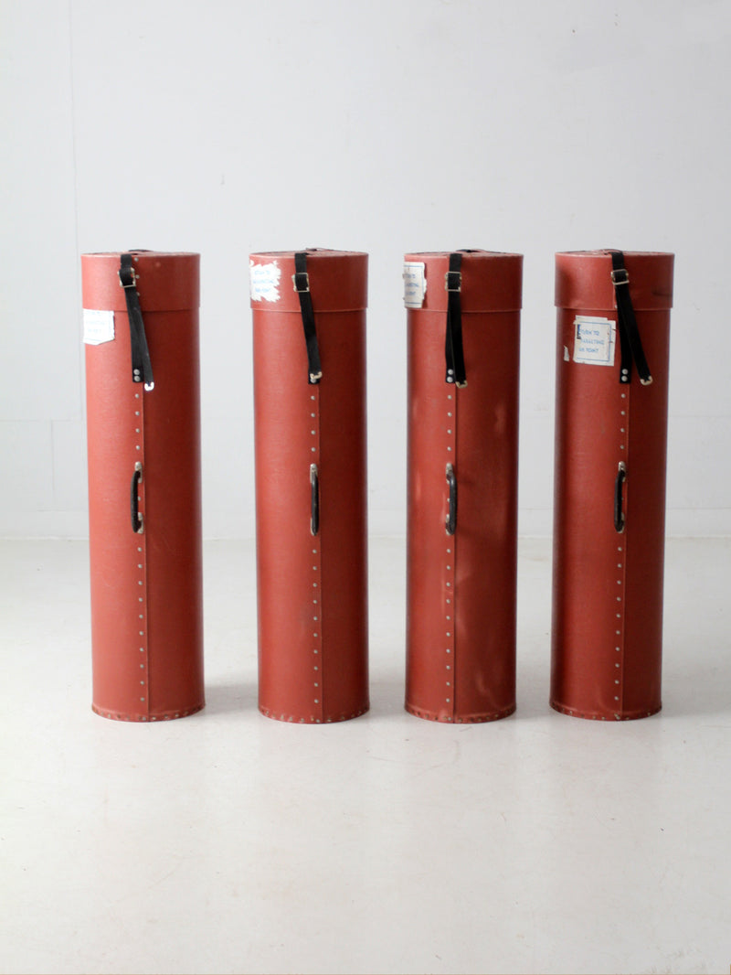 vintage industrial transport cases set of 4