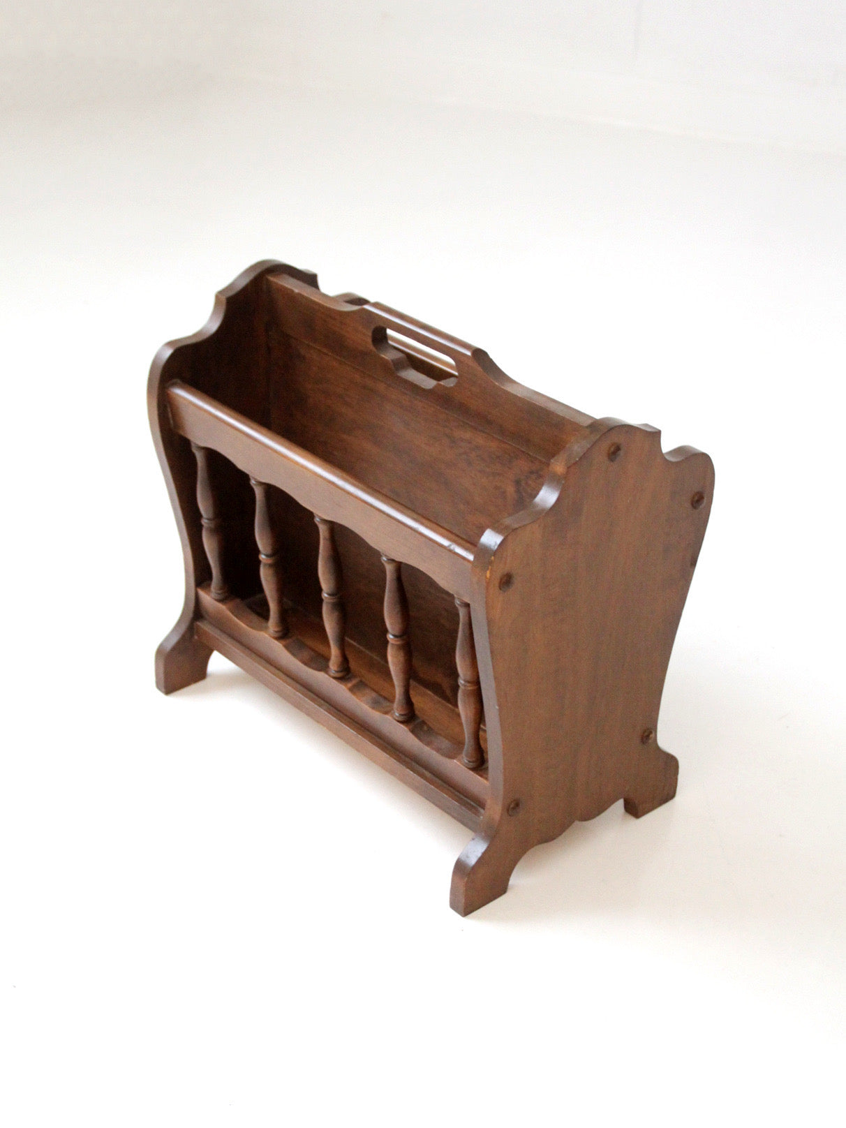 mid-century Colonial Revival magazine rack