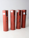 vintage industrial transport cases set of 4