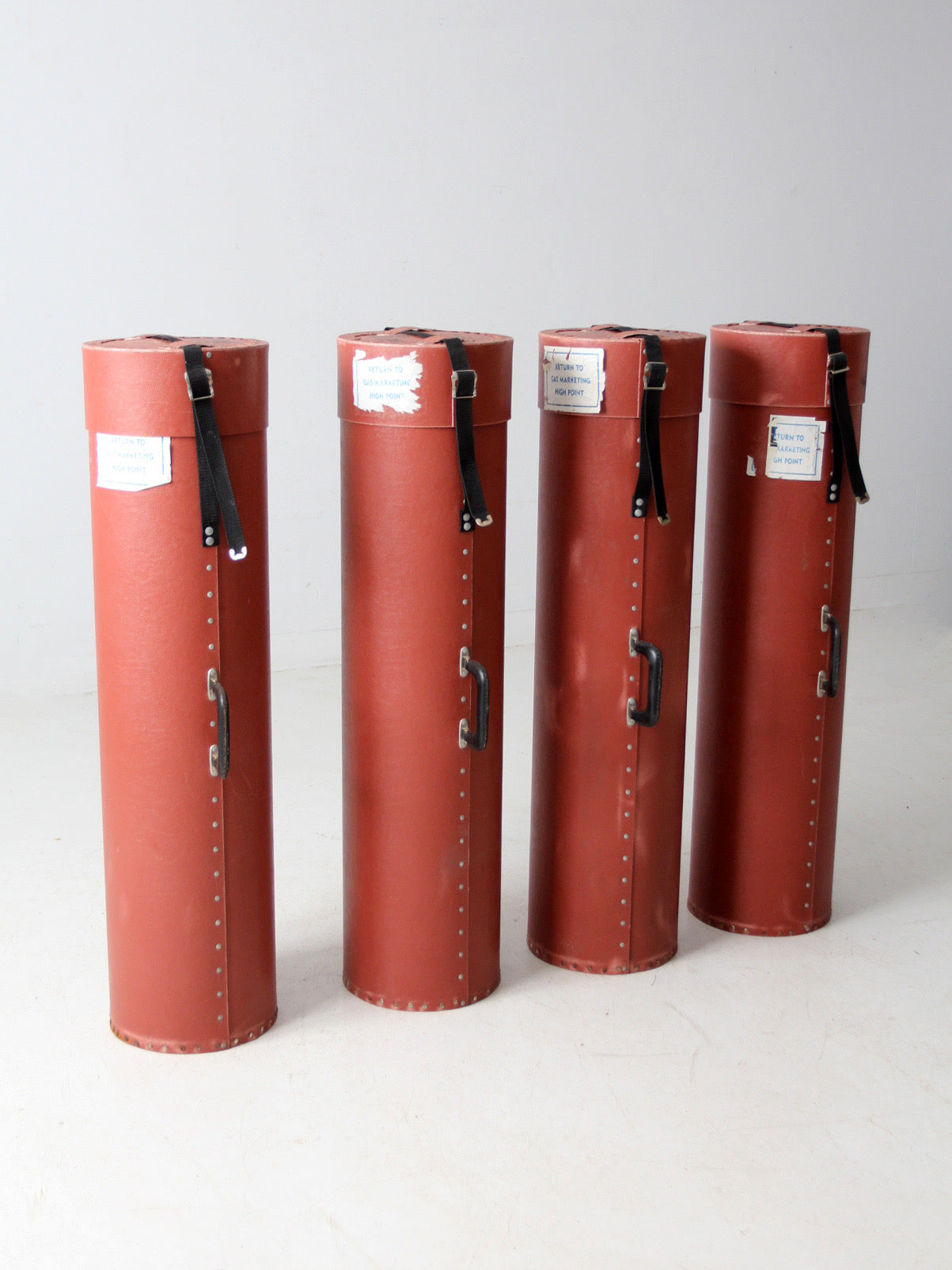 vintage industrial transport cases set of 4