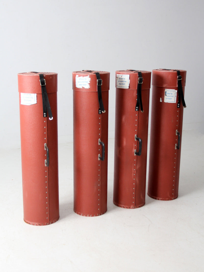 vintage industrial transport cases set of 4