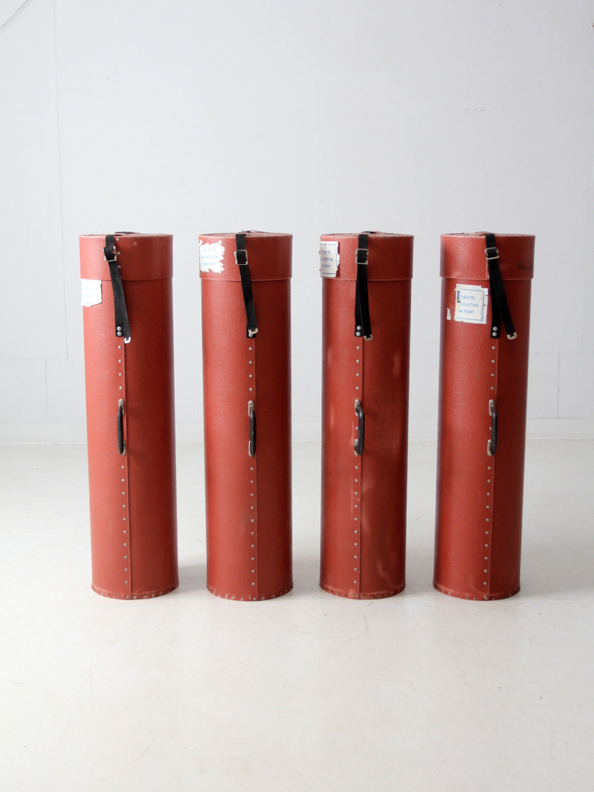 vintage industrial transport cases set of 4
