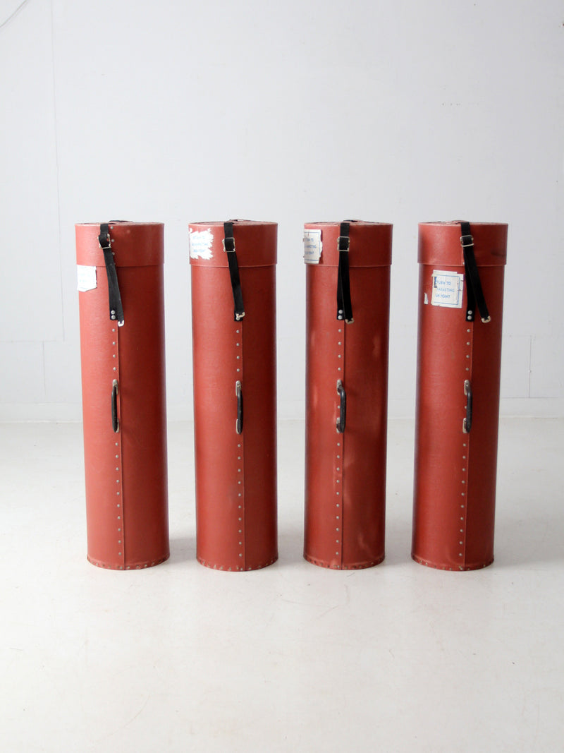 vintage industrial transport cases set of 4