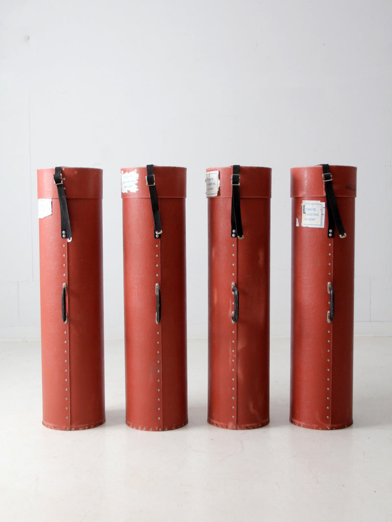 vintage industrial transport cases set of 4