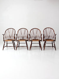 vintage Windsor armchairs, set of 4