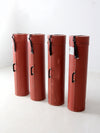 vintage industrial transport cases set of 4