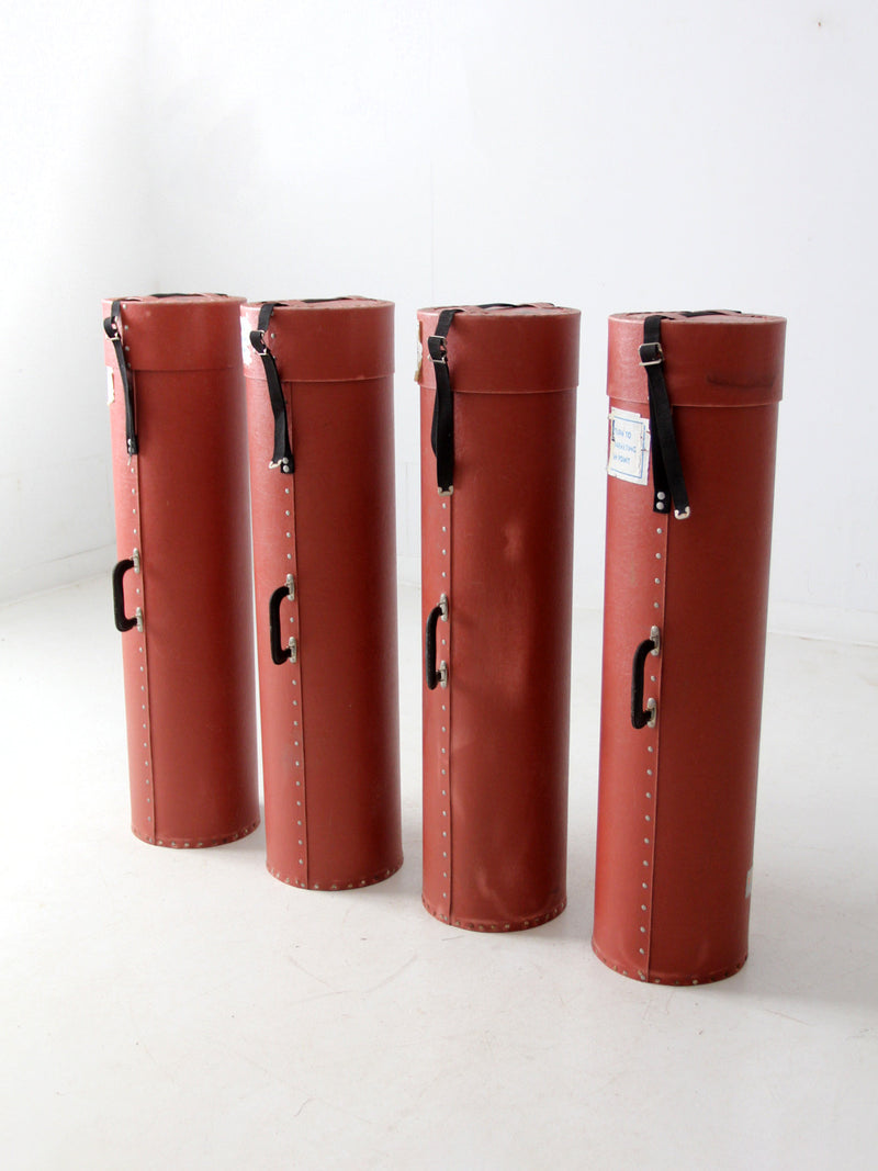 vintage industrial transport cases set of 4
