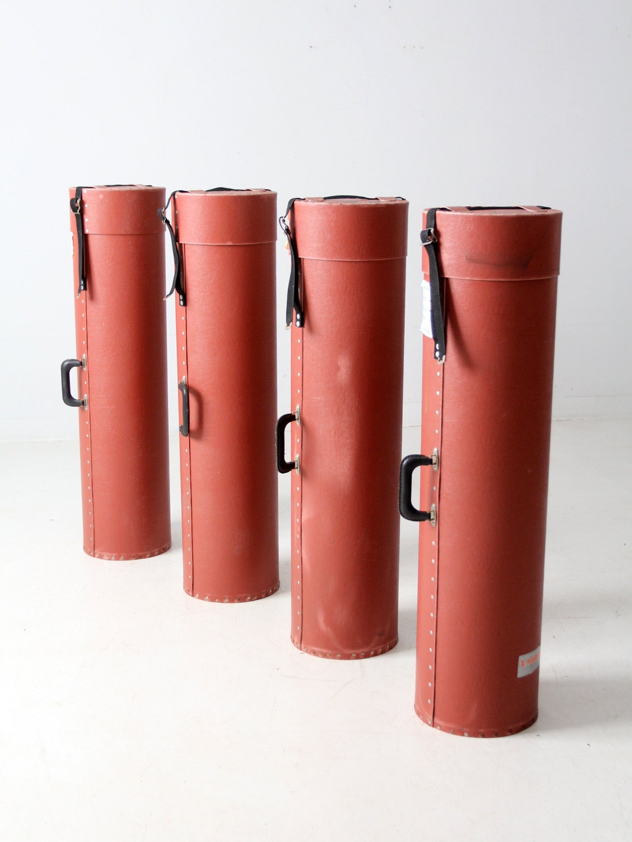 vintage industrial transport cases set of 4