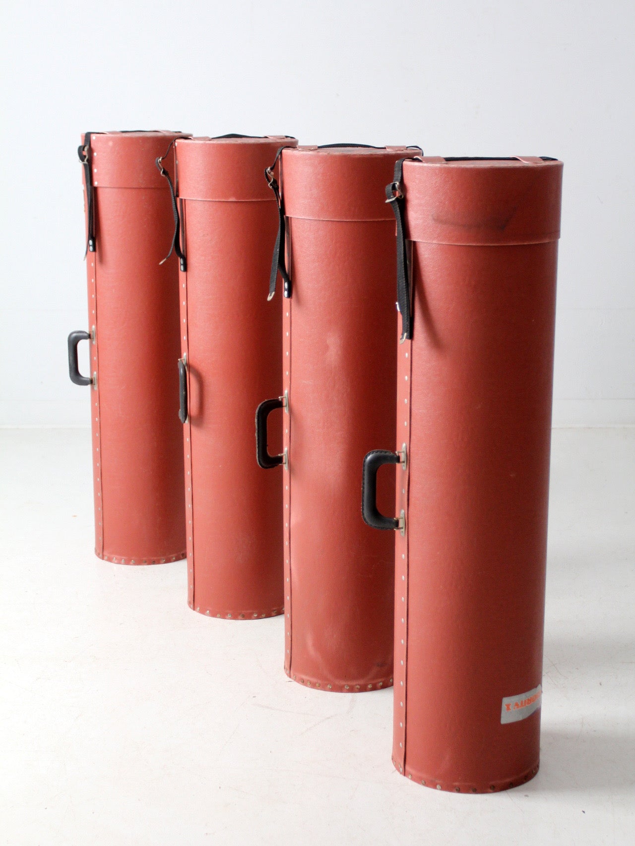vintage industrial transport cases set of 4