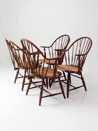 vintage Windsor armchairs, set of 4