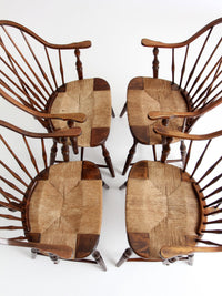 vintage Windsor armchairs, set of 4