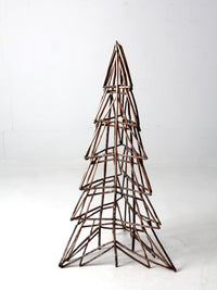 vintage rustic Christmas Twig art tree