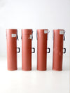 vintage industrial transport cases set of 4