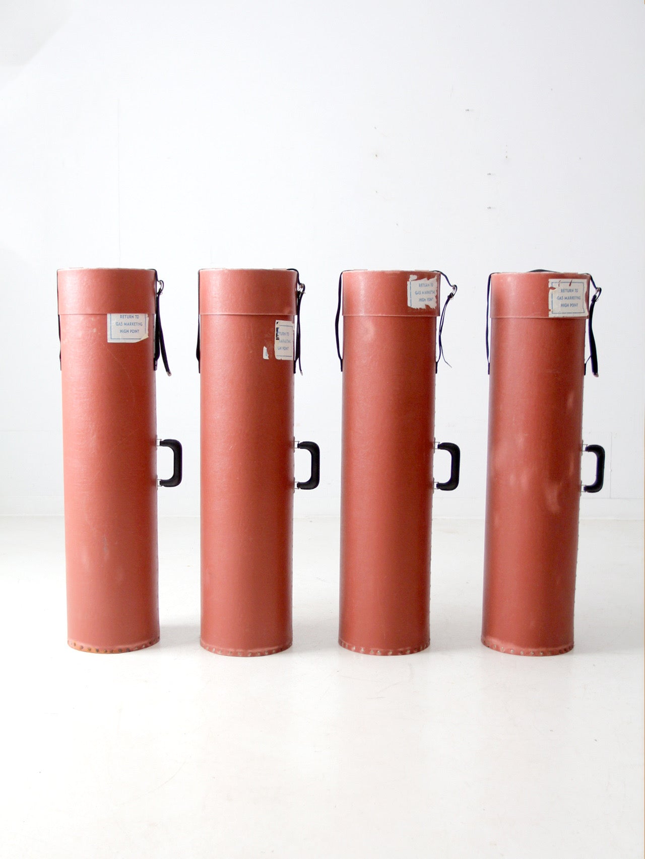 vintage industrial transport cases set of 4