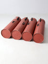 vintage industrial transport cases set of 4