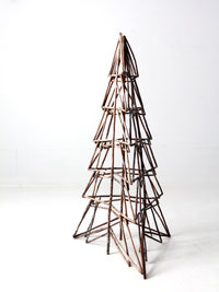 vintage rustic Christmas Twig art tree