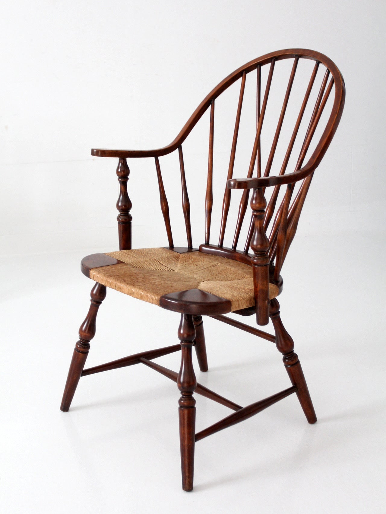 vintage Windsor armchairs, set of 4