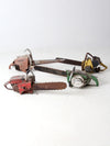collection mid-century chainsaws