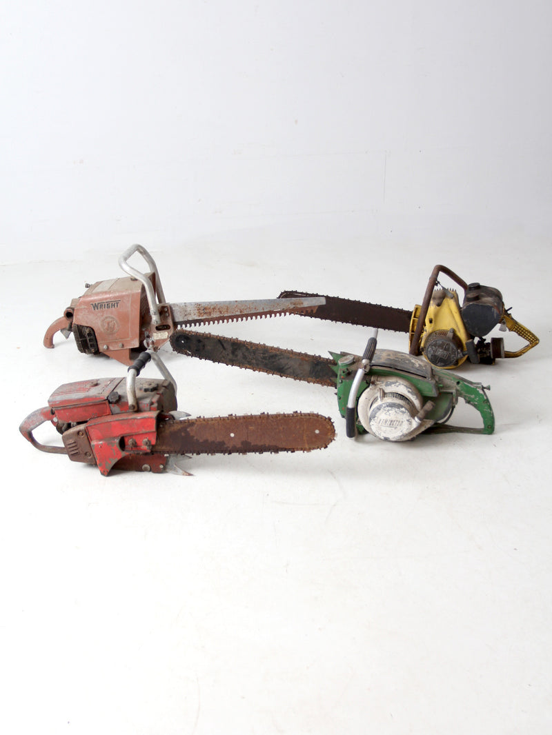 collection mid-century chainsaws