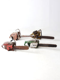 collection mid-century chainsaws
