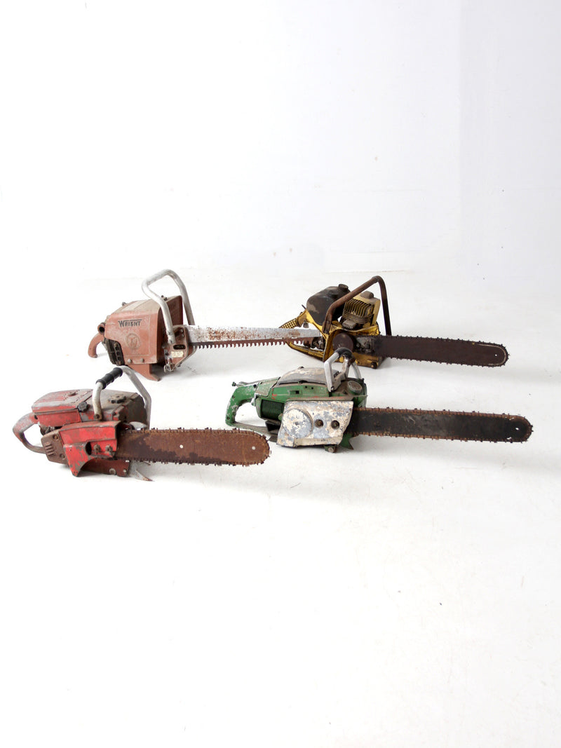 collection mid-century chainsaws