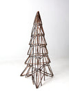 vintage rustic Christmas Twig art tree