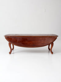 vintage Queen Anne drop leaf coffee table