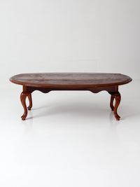 vintage Queen Anne drop leaf coffee table