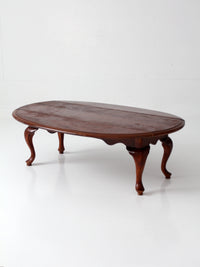 vintage Queen Anne drop leaf coffee table