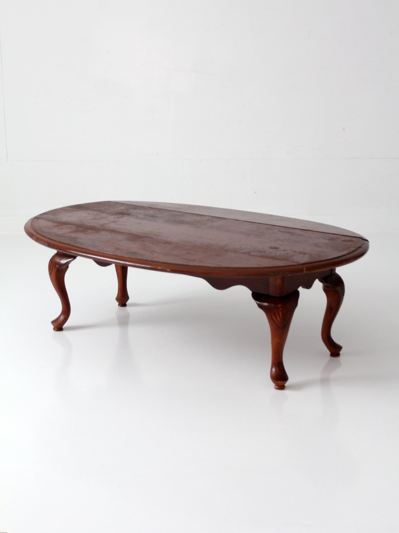 vintage Queen Anne drop leaf coffee table