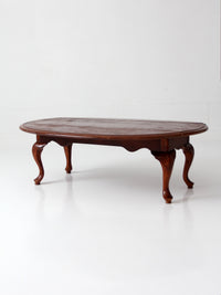 vintage Queen Anne drop leaf coffee table