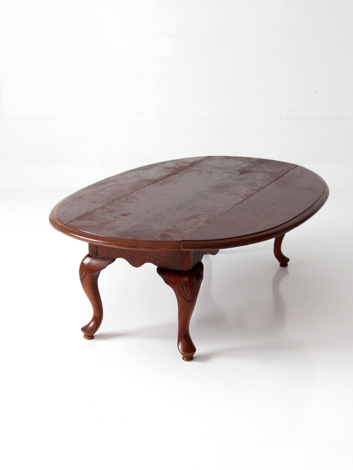 vintage Queen Anne drop leaf coffee table