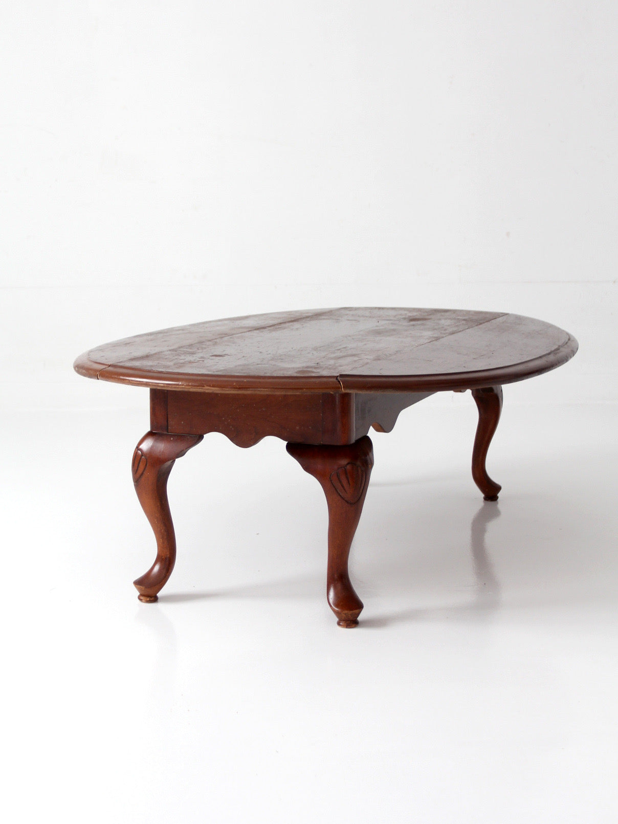 vintage Queen Anne drop leaf coffee table