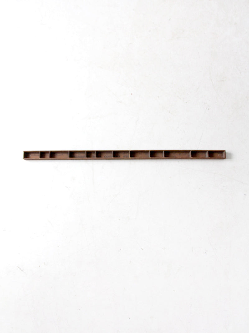 vintage yardstick desk organizer
