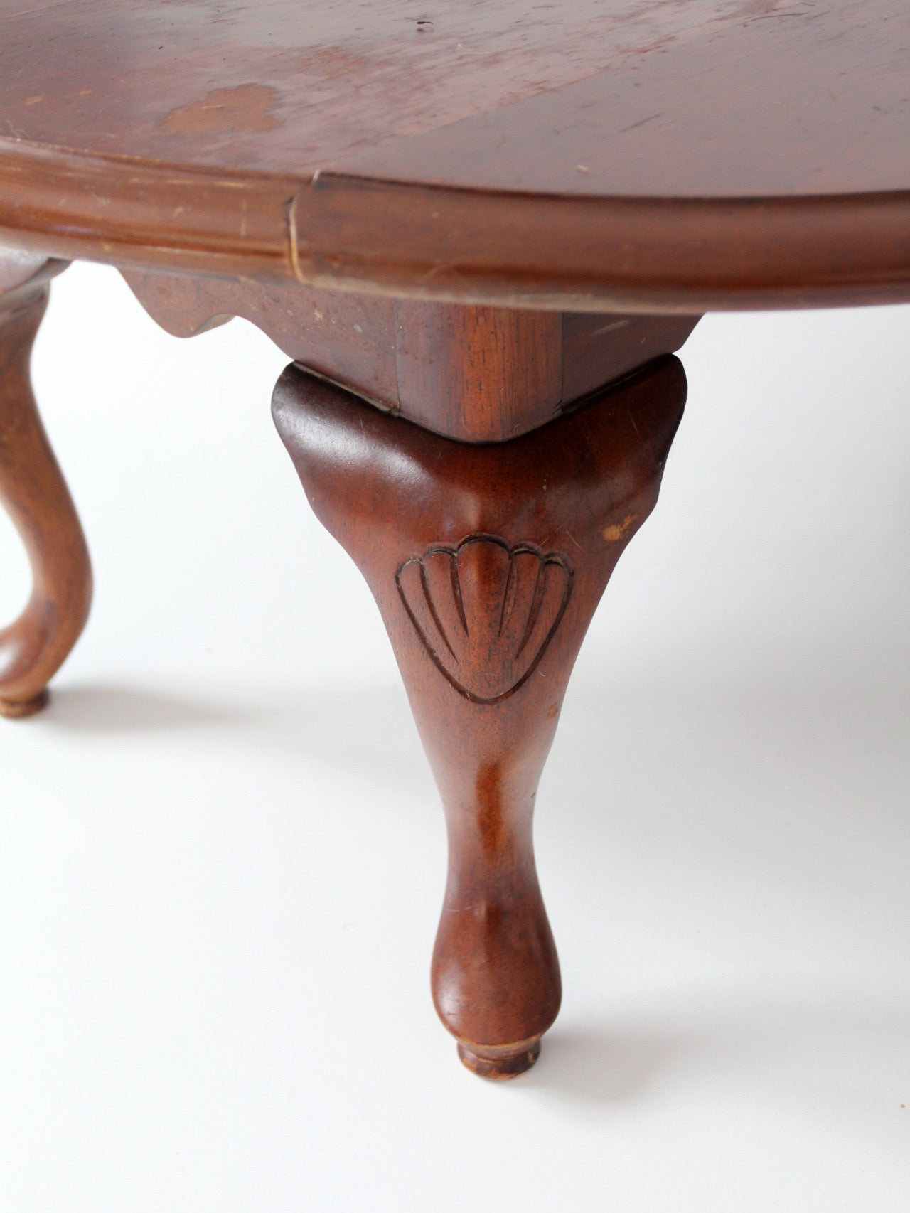 vintage Queen Anne drop leaf coffee table